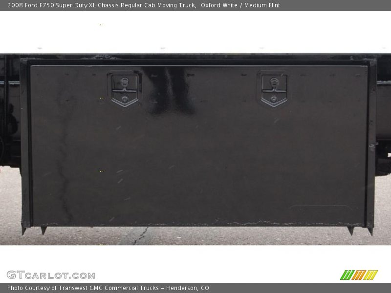 Oxford White / Medium Flint 2008 Ford F750 Super Duty XL Chassis Regular Cab Moving Truck