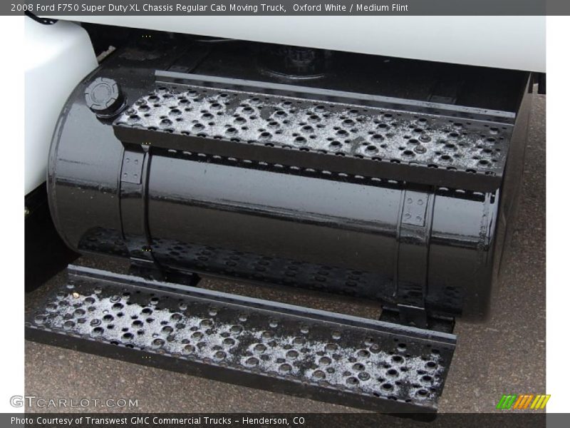 Oxford White / Medium Flint 2008 Ford F750 Super Duty XL Chassis Regular Cab Moving Truck