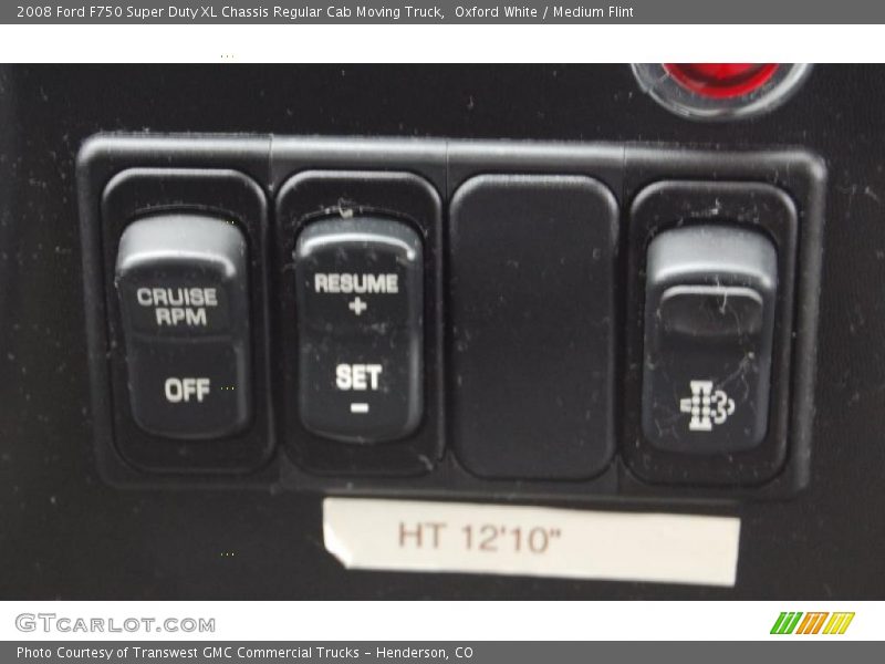 Oxford White / Medium Flint 2008 Ford F750 Super Duty XL Chassis Regular Cab Moving Truck