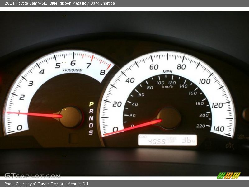 Blue Ribbon Metallic / Dark Charcoal 2011 Toyota Camry SE