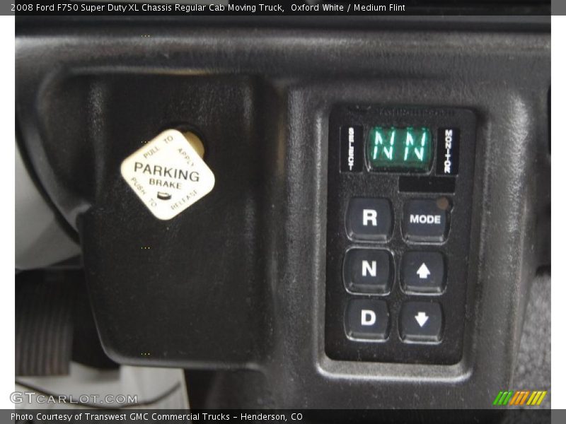 Oxford White / Medium Flint 2008 Ford F750 Super Duty XL Chassis Regular Cab Moving Truck