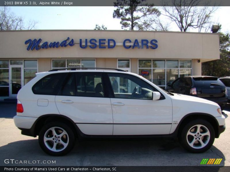 Alpine White / Beige 2003 BMW X5 3.0i