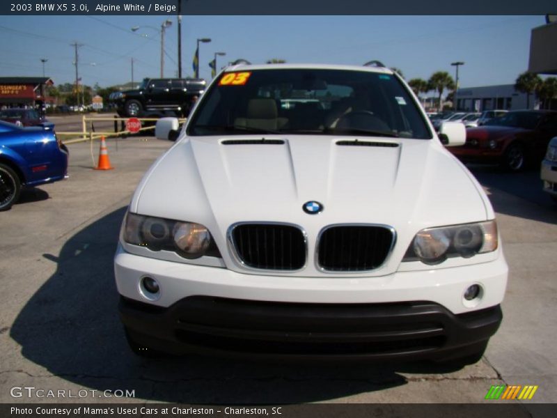 Alpine White / Beige 2003 BMW X5 3.0i
