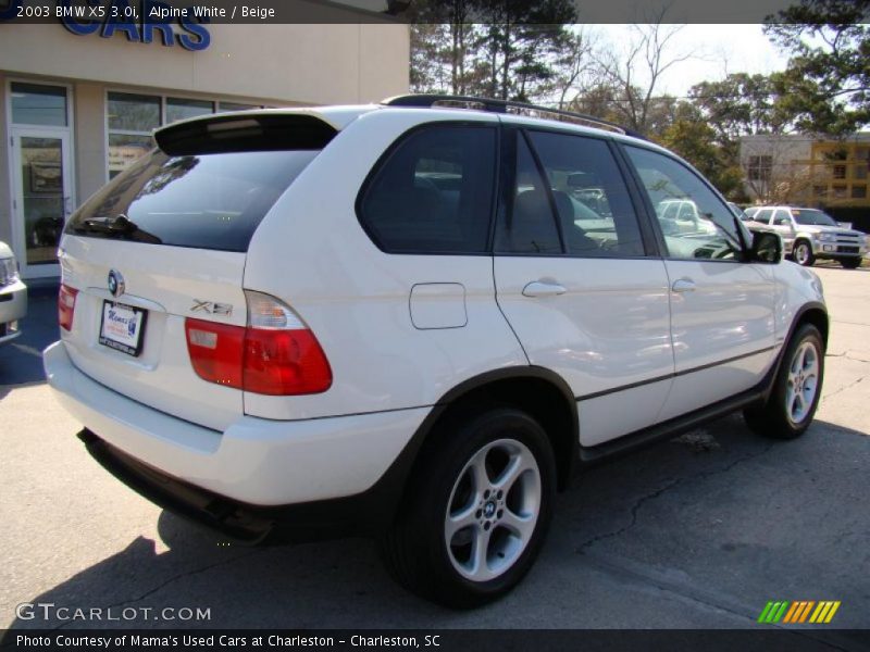 Alpine White / Beige 2003 BMW X5 3.0i