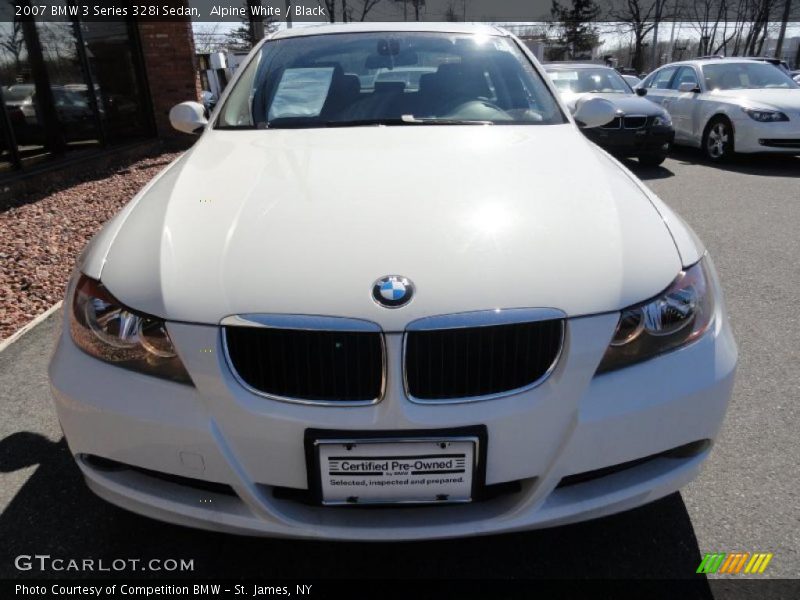 Alpine White / Black 2007 BMW 3 Series 328i Sedan