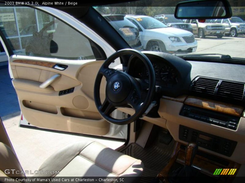 Alpine White / Beige 2003 BMW X5 3.0i