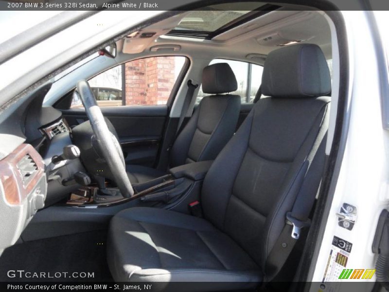 Alpine White / Black 2007 BMW 3 Series 328i Sedan