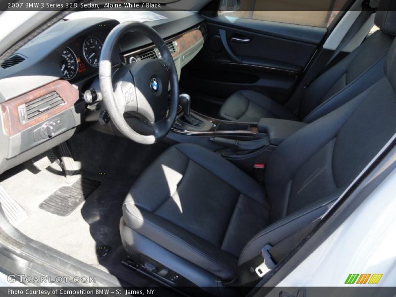 Alpine White / Black 2007 BMW 3 Series 328i Sedan