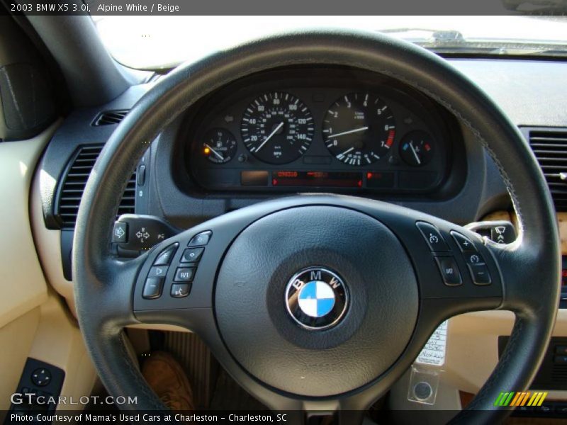 Alpine White / Beige 2003 BMW X5 3.0i