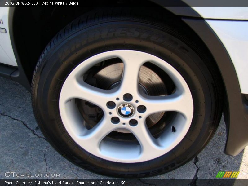 Alpine White / Beige 2003 BMW X5 3.0i