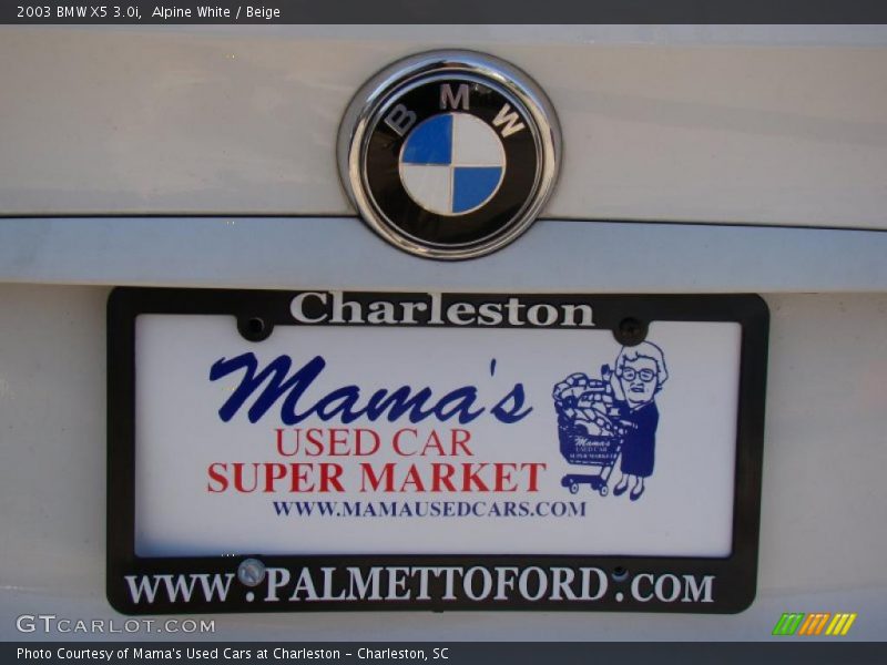 Alpine White / Beige 2003 BMW X5 3.0i