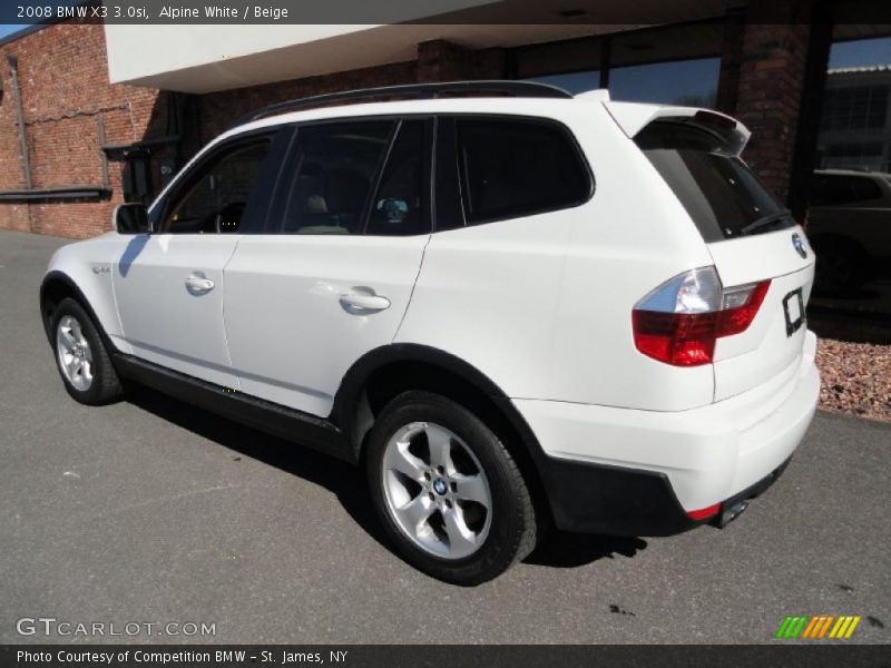Alpine White / Beige 2008 BMW X3 3.0si