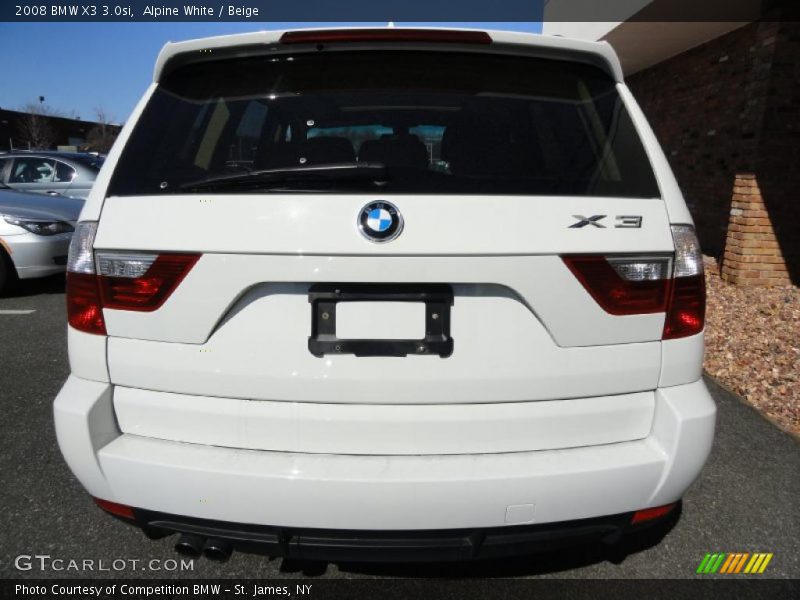 Alpine White / Beige 2008 BMW X3 3.0si