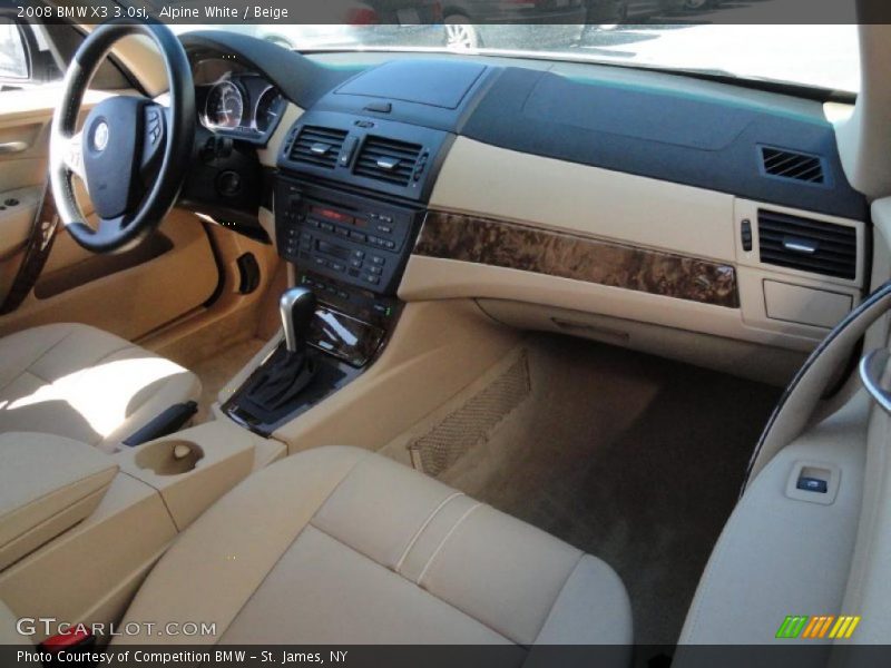 Alpine White / Beige 2008 BMW X3 3.0si