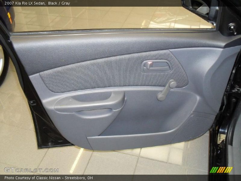 Black / Gray 2007 Kia Rio LX Sedan