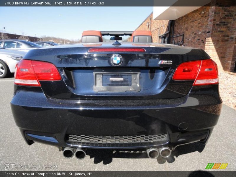Jerez Black Metallic / Fox Red 2008 BMW M3 Convertible
