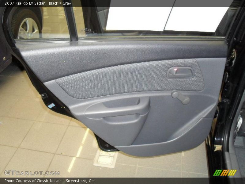 Black / Gray 2007 Kia Rio LX Sedan