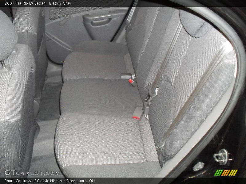 Black / Gray 2007 Kia Rio LX Sedan