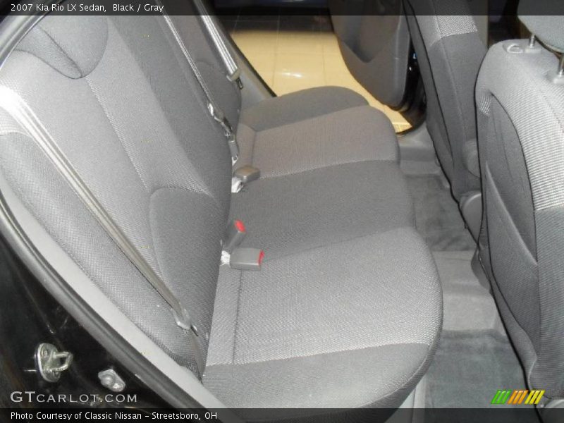 Black / Gray 2007 Kia Rio LX Sedan