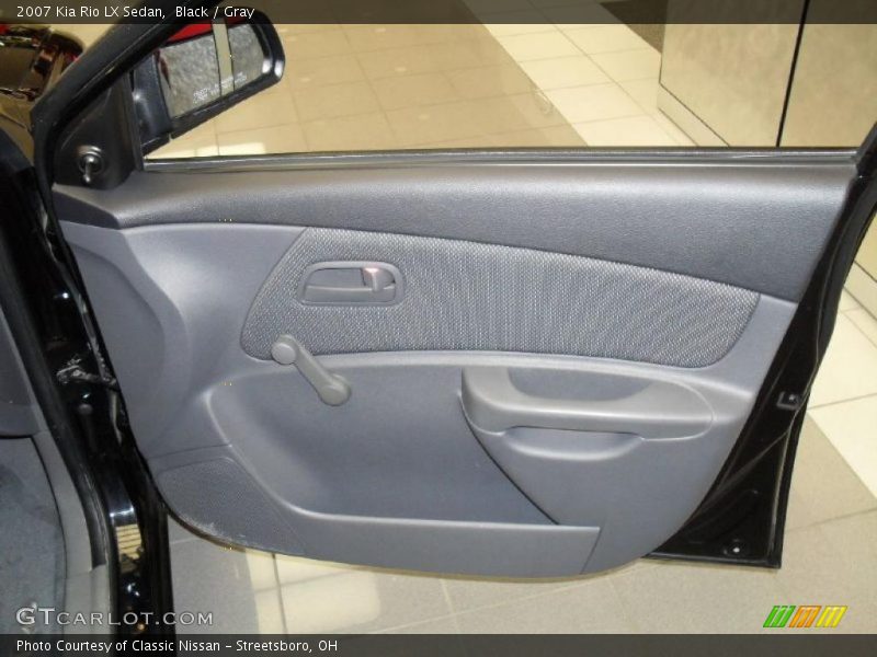 Black / Gray 2007 Kia Rio LX Sedan