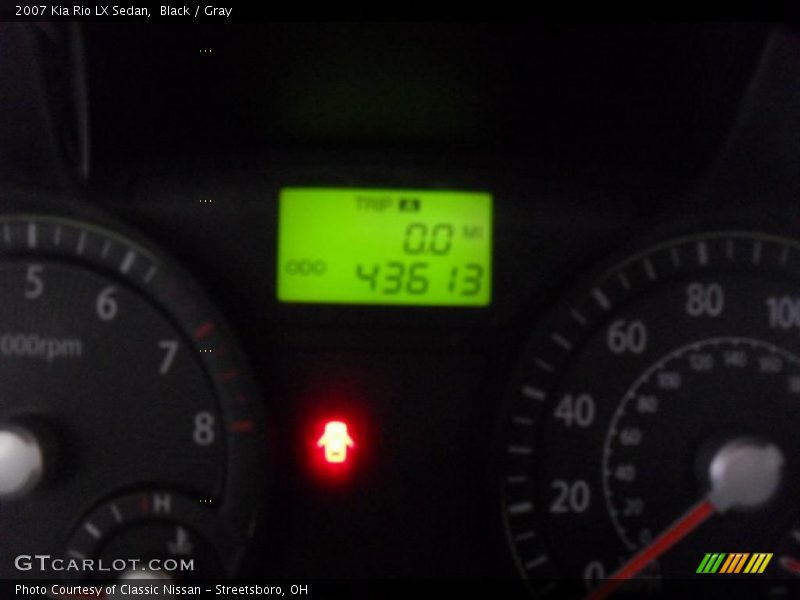 Black / Gray 2007 Kia Rio LX Sedan