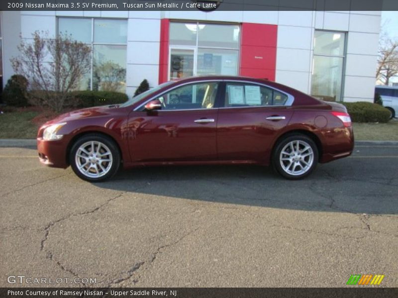 Tuscan Sun Metallic / Caffe Latte 2009 Nissan Maxima 3.5 SV Premium
