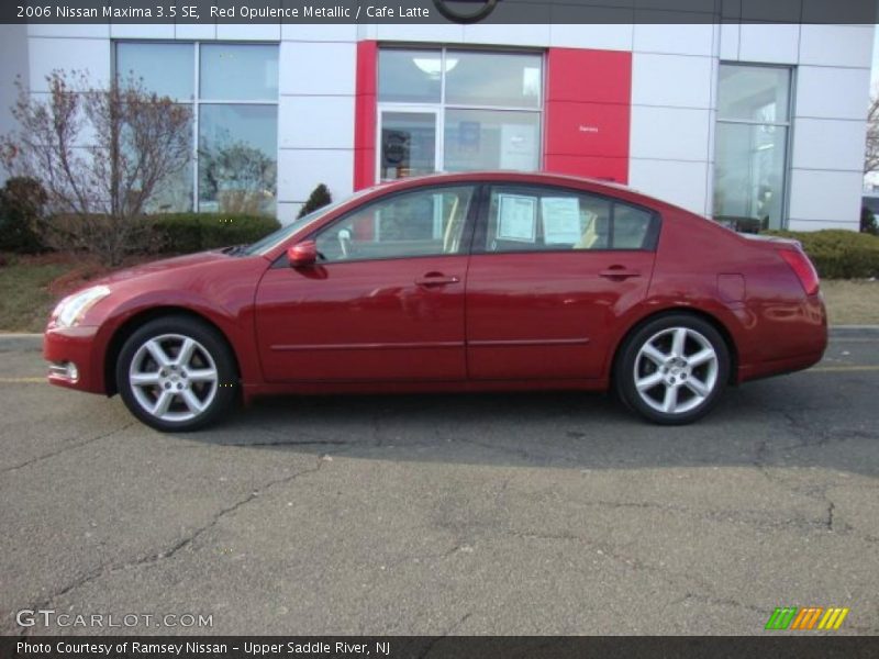 Red Opulence Metallic / Cafe Latte 2006 Nissan Maxima 3.5 SE