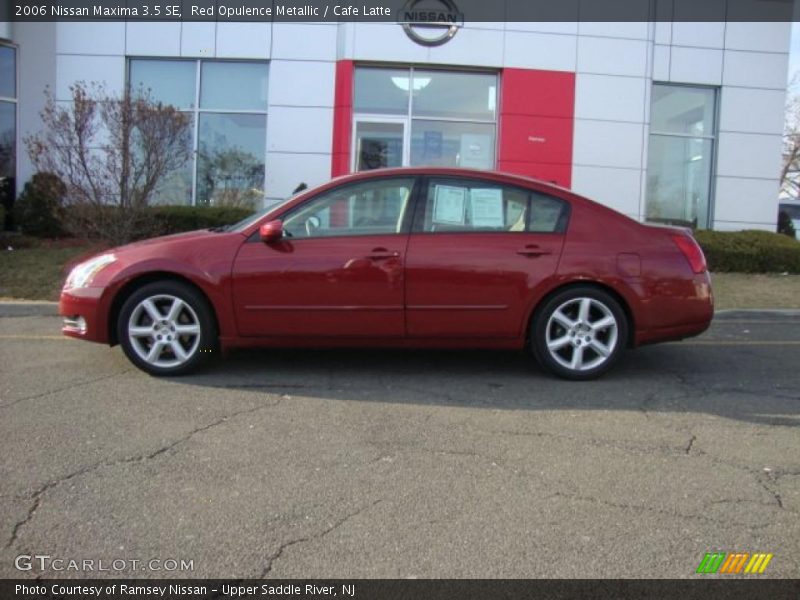 Red Opulence Metallic / Cafe Latte 2006 Nissan Maxima 3.5 SE