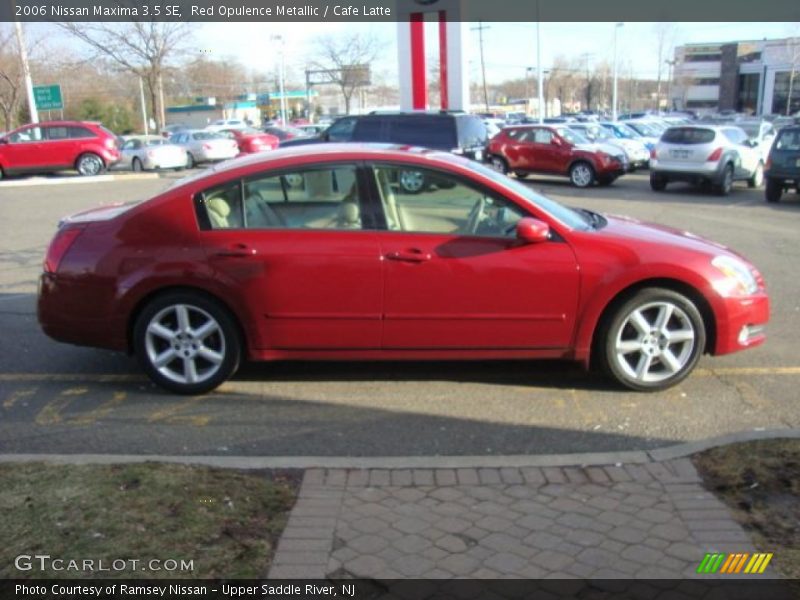 Red Opulence Metallic / Cafe Latte 2006 Nissan Maxima 3.5 SE