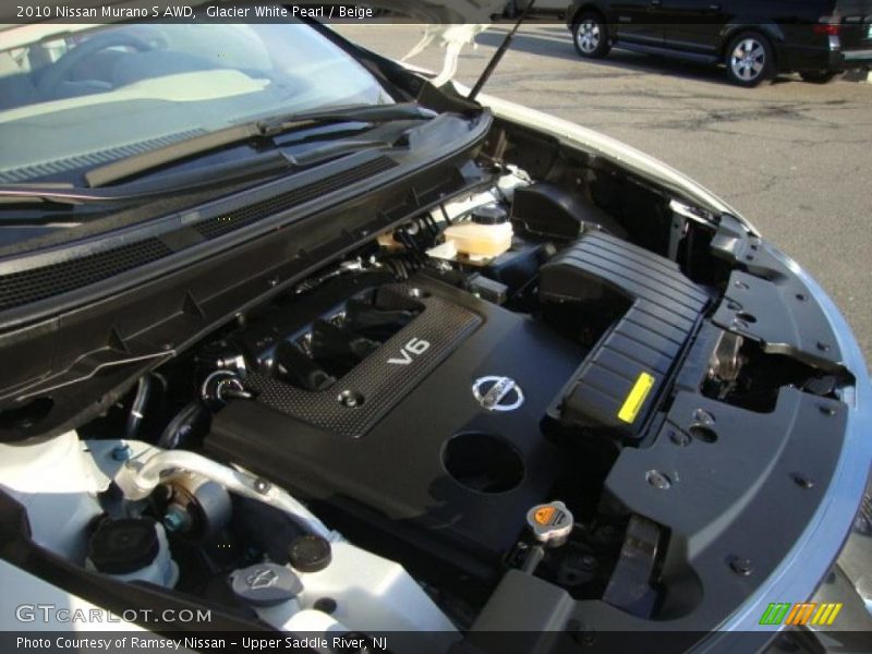 Glacier White Pearl / Beige 2010 Nissan Murano S AWD