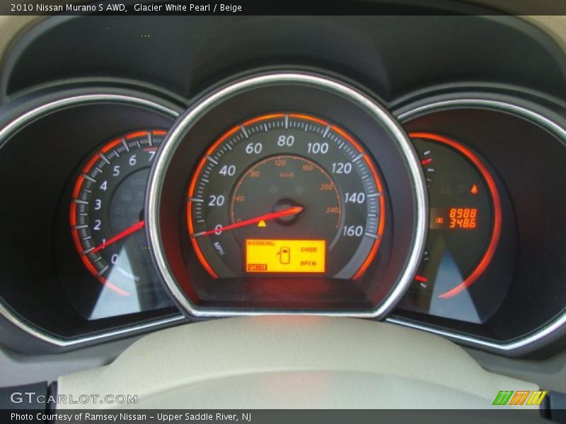 Glacier White Pearl / Beige 2010 Nissan Murano S AWD