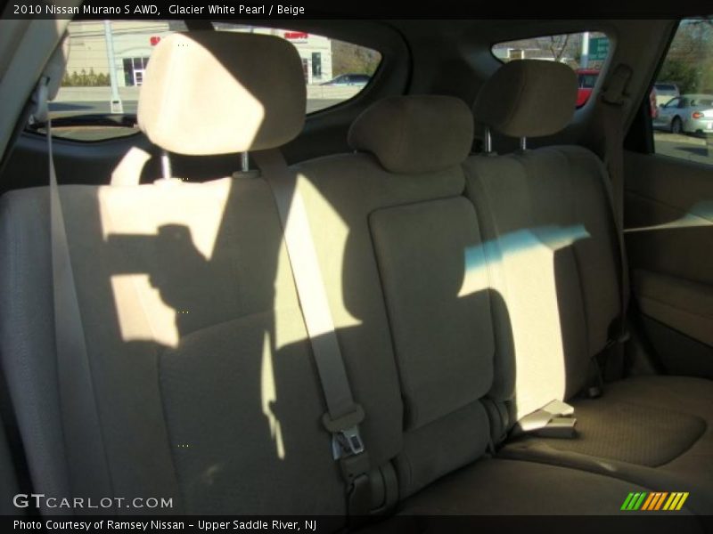 Glacier White Pearl / Beige 2010 Nissan Murano S AWD