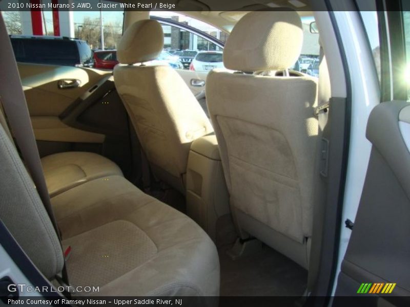 Glacier White Pearl / Beige 2010 Nissan Murano S AWD