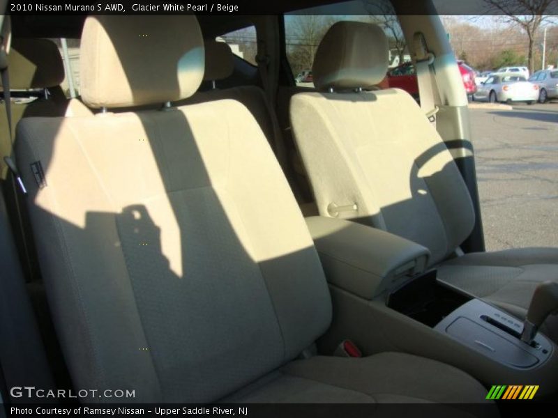 Glacier White Pearl / Beige 2010 Nissan Murano S AWD