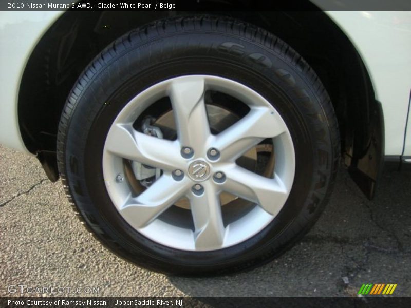 Glacier White Pearl / Beige 2010 Nissan Murano S AWD