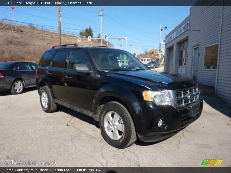 Black / Charcoal Black 2010 Ford Escape XLT 4WD