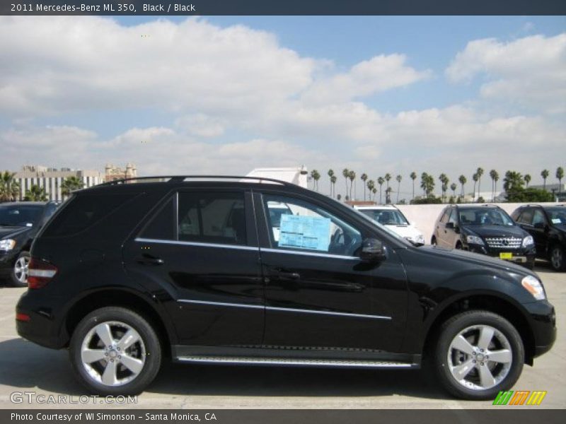 Black / Black 2011 Mercedes-Benz ML 350