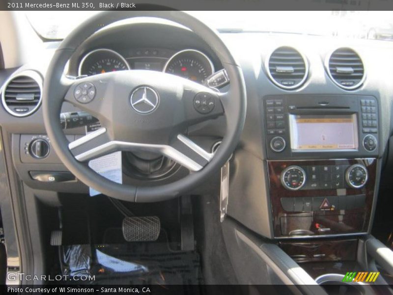 Black / Black 2011 Mercedes-Benz ML 350