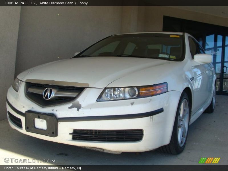 White Diamond Pearl / Ebony 2006 Acura TL 3.2