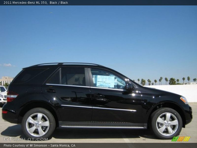 Black / Black 2011 Mercedes-Benz ML 350