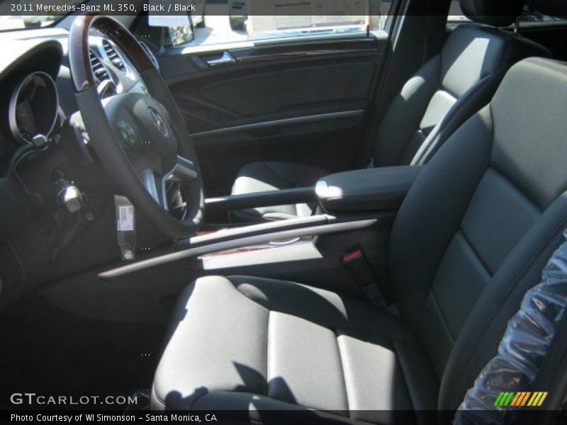 Black / Black 2011 Mercedes-Benz ML 350