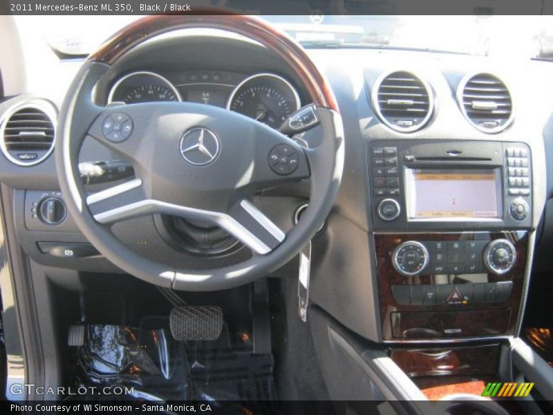 Black / Black 2011 Mercedes-Benz ML 350