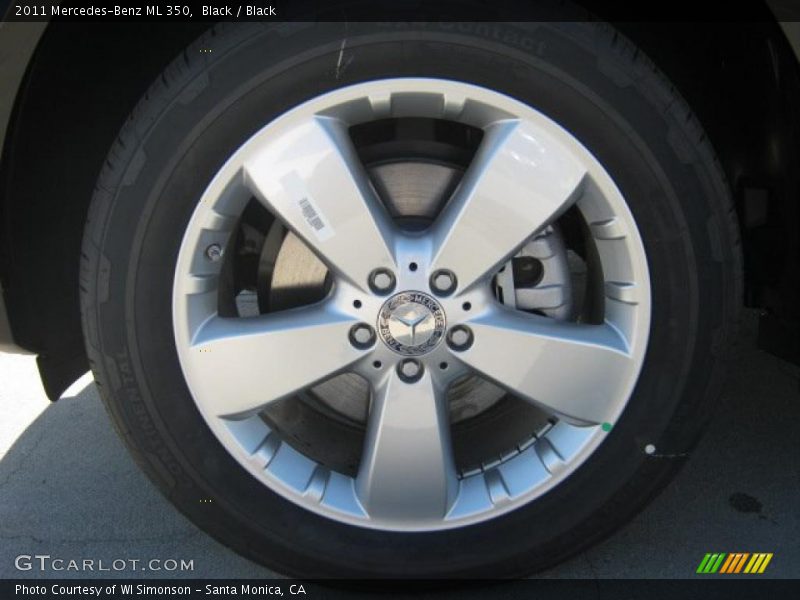 Black / Black 2011 Mercedes-Benz ML 350