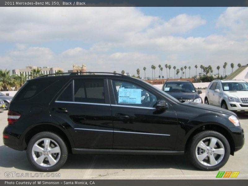 Black / Black 2011 Mercedes-Benz ML 350
