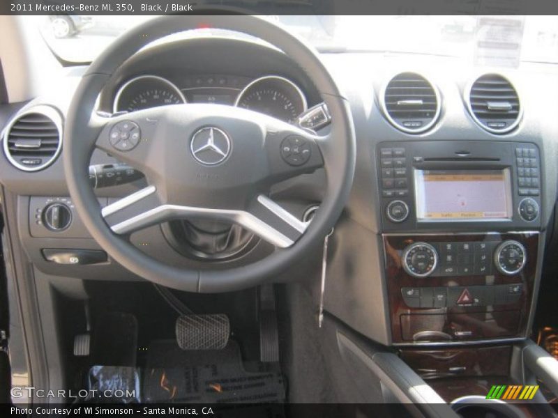Black / Black 2011 Mercedes-Benz ML 350