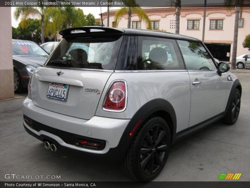 White Silver Metallic / Carbon Black 2011 Mini Cooper S Hardtop