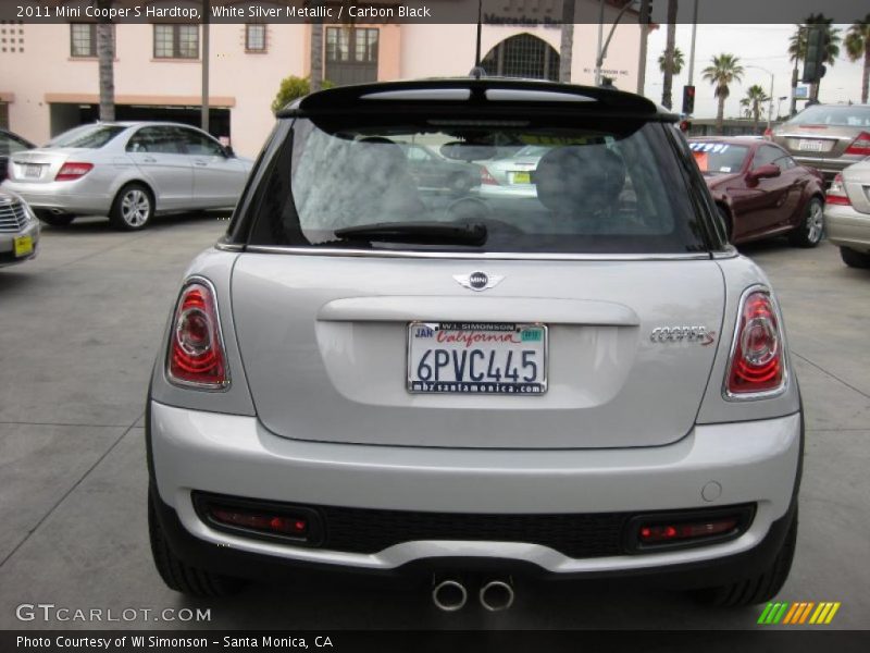 White Silver Metallic / Carbon Black 2011 Mini Cooper S Hardtop