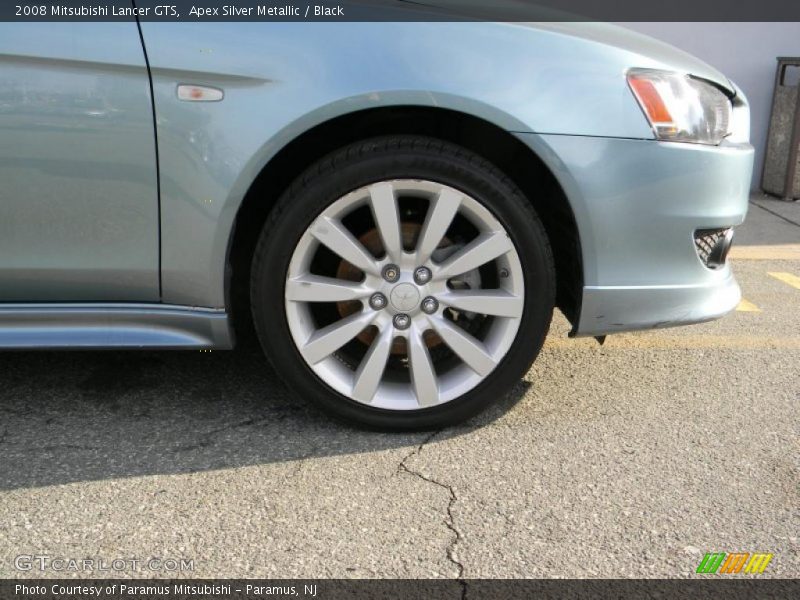 Apex Silver Metallic / Black 2008 Mitsubishi Lancer GTS