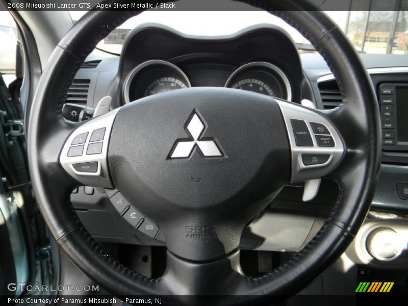 Apex Silver Metallic / Black 2008 Mitsubishi Lancer GTS