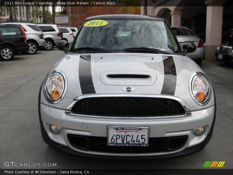 White Silver Metallic / Carbon Black 2011 Mini Cooper S Hardtop